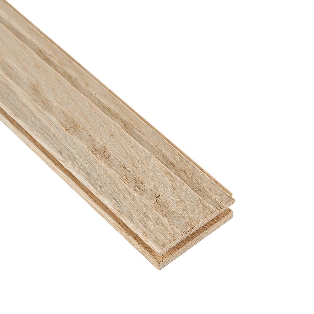Bruce Plano Low Gloss Taupe Oak 3/4 in. T x 3-1/4 in. W Smooth Solid Hardwood Flooring (22 sq.ft./ctn)