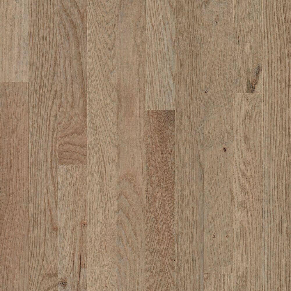 Bruce Plano Low Gloss Taupe Oak 3/4 in. T x 3-1/4 in. W Smooth Solid Hardwood Flooring (22 sq.ft./ctn)