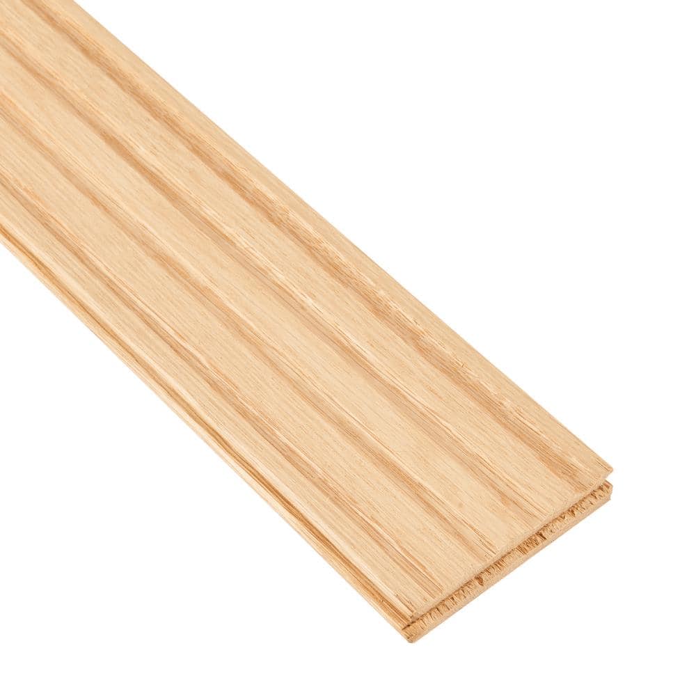 Bruce Plano Low Gloss Taupe Oak 3/4 in. T x 5 in. W Smooth Solid Hardwood Flooring (23.5 sq.ft./ctn)