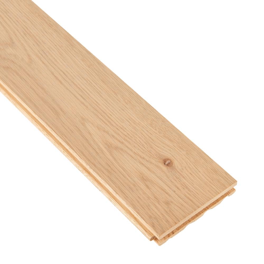 Bruce Plano Low Gloss Taupe Oak 3/4 in. T x 5 in. W Smooth Solid Hardwood Flooring (23.5 sq.ft./ctn)