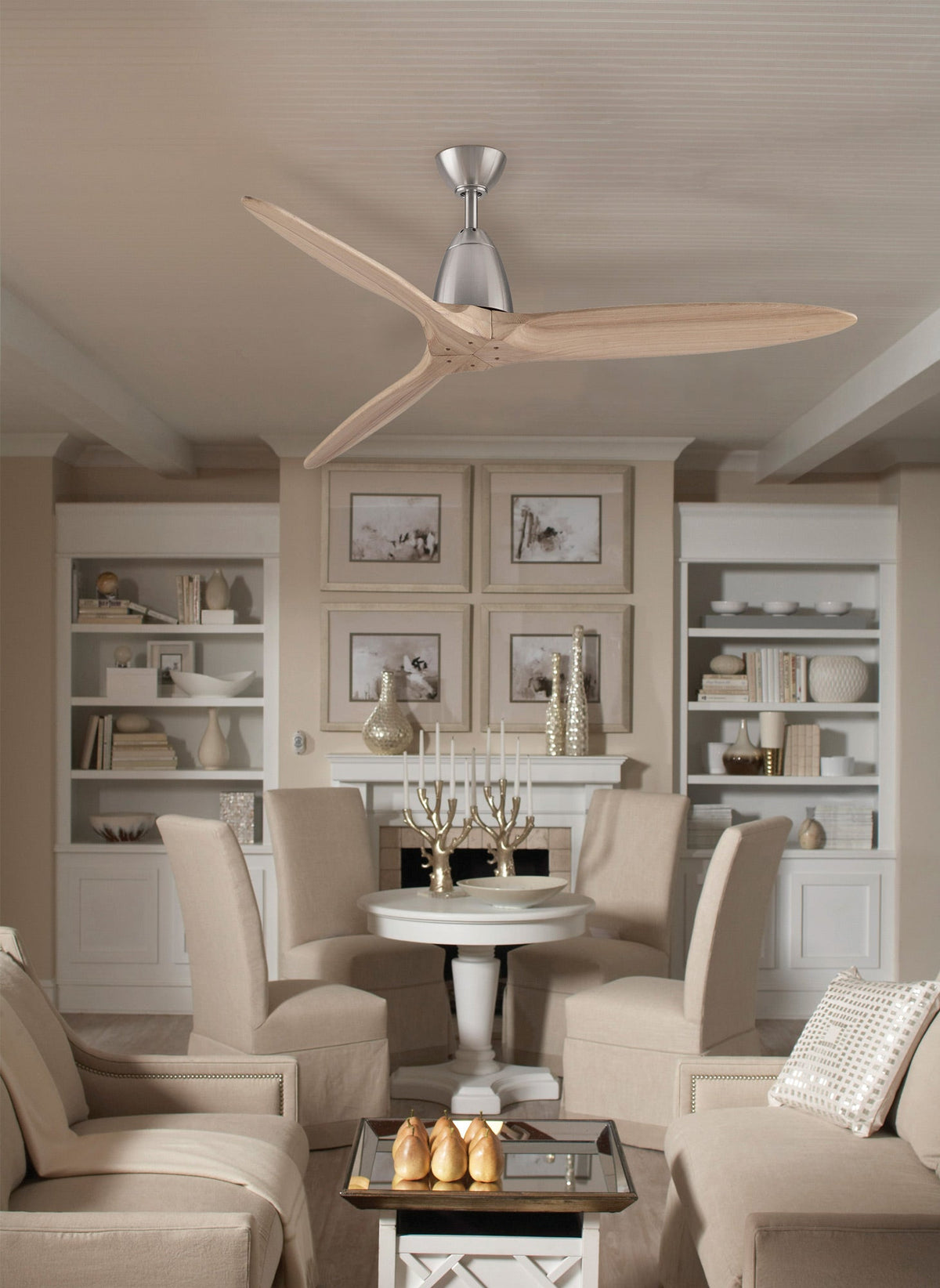 Fanimation Studio Collection Prop 60-in Matte Greige Indoor Ceiling Fan with Remote (3-Blade)