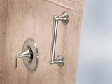 Moen Grab-Bar 9-in Brushed Nickel Wall Mount Grab Bar