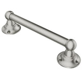 Moen Grab-Bar 9-in Brushed Nickel Wall Mount Grab Bar