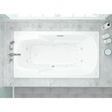 Universal Tubs Coral 5 ft. Rectangular Drop-in Whirlpool and Air Bath Tub, 59 x 32 in., White