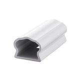 ArmorGuard Enclave 2-3/4 in. x 3 in. x 6 in. White Capped Composite Top Rail Sample by Veranda