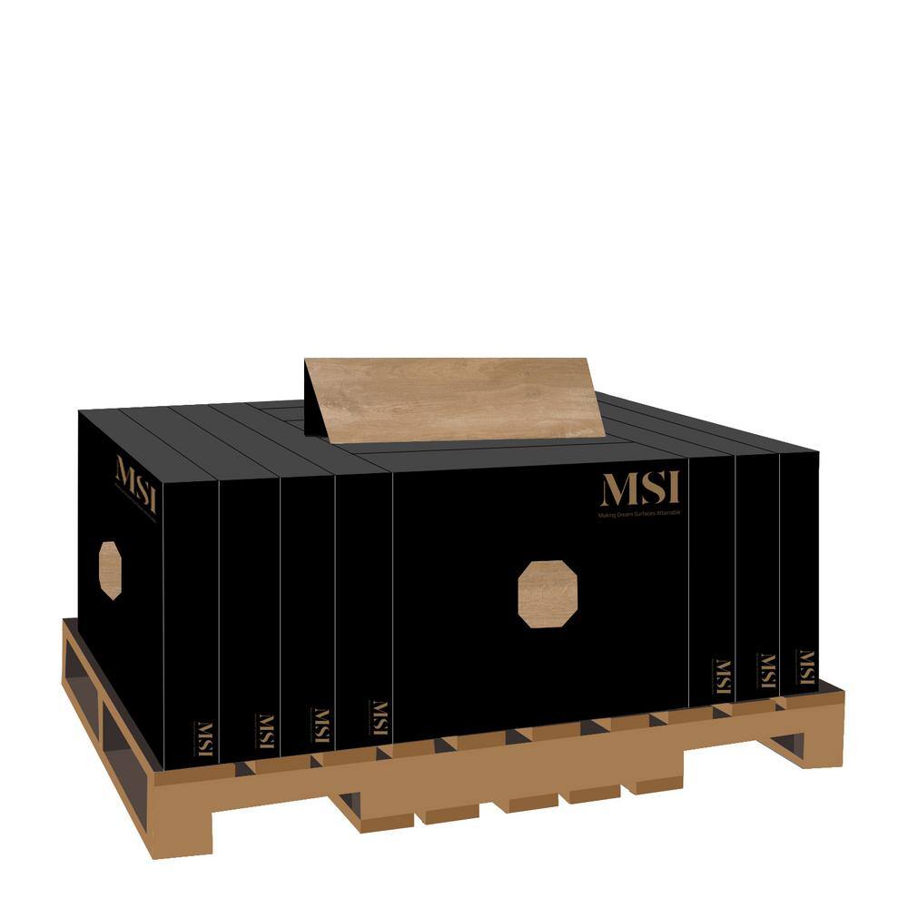 MSI Lucas Betulla 2 cm. x 12 in. x 48 in. Matte Porcelain Wood Look Paver Tile (56 sq. ft. / pallet)