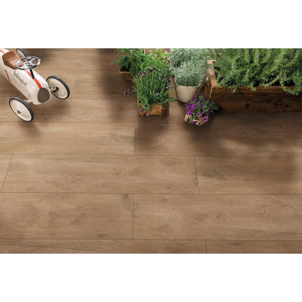 MSI Lucas Betulla 2 cm. x 12 in. x 48 in. Matte Porcelain Wood Look Paver Tile (56 sq. ft. / pallet)