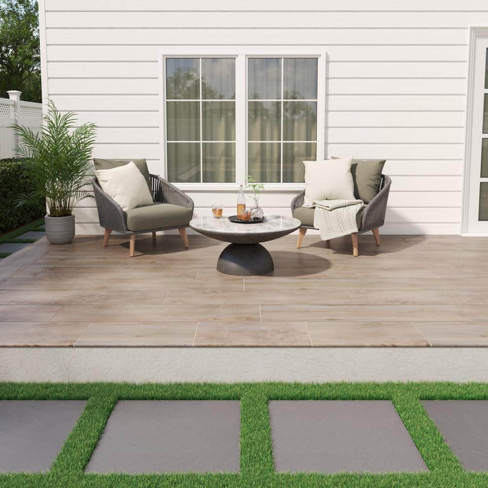 MSI Lucas Canitia 2 cm. x 12 in. x 48 in. Matte Porcelain Wood Look Paver Tile (8 sq. ft. / case)