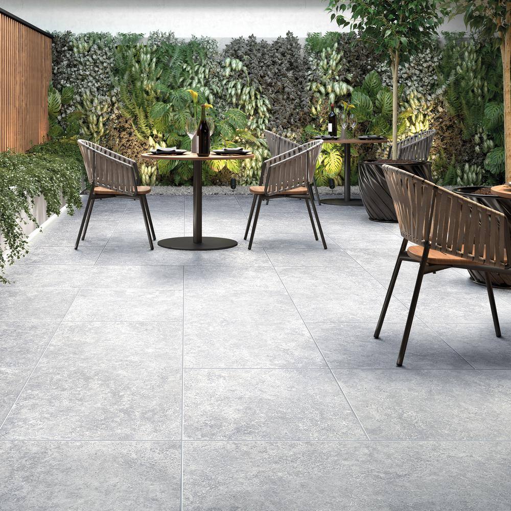 MSI Take Home Tile Sample - Lunar Silver 6 in. x 6 in. Matte Porcelain Paver Floor Tile (0.25 sq. ft.)