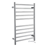 ANZZI Bali Series 10-Bar Stainless Steel Wall Mounted Electric Towel Warmer, Polished Chrome, 20 x 31.5 in