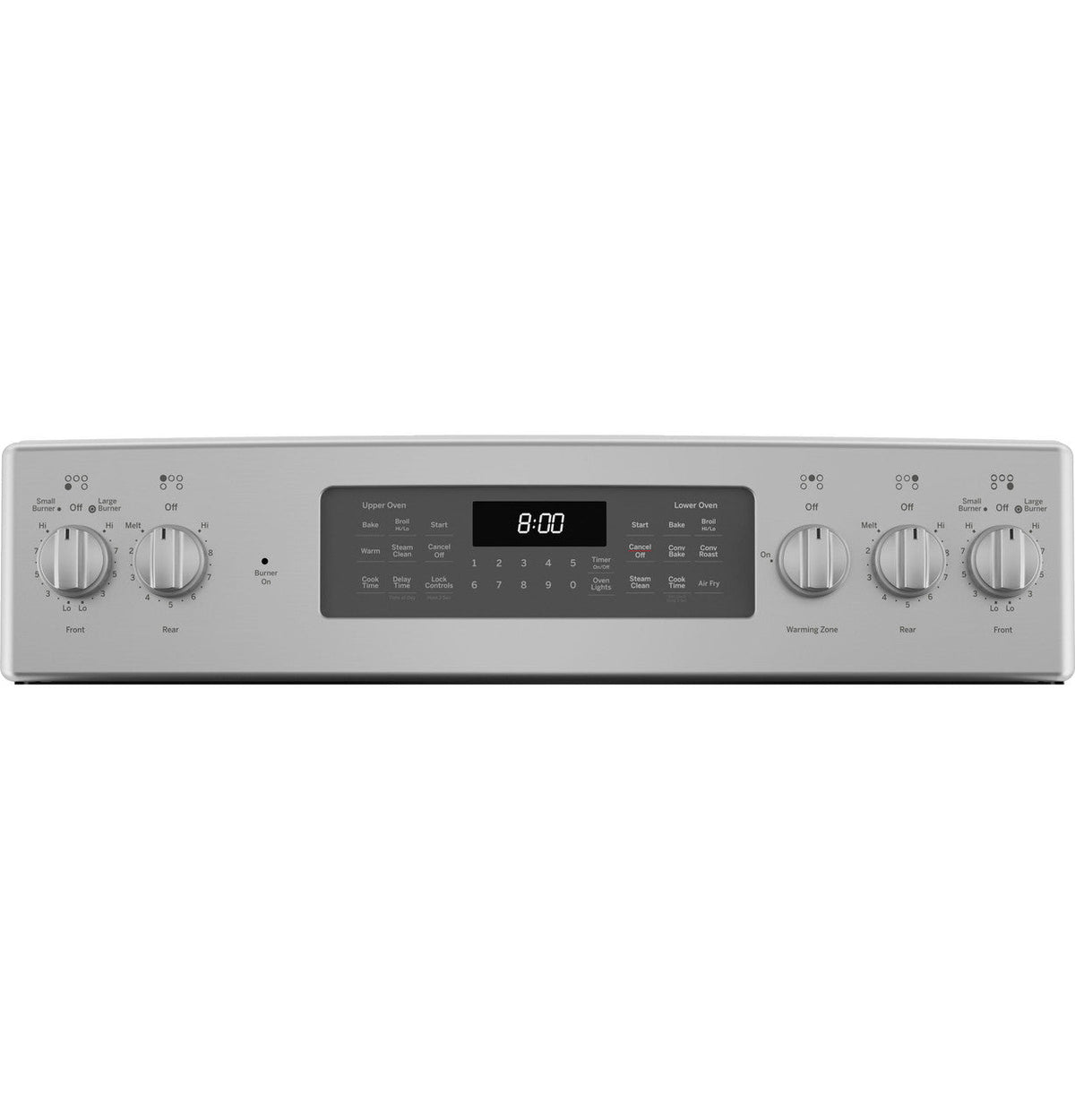 GE 30 in. 6.6 cu. ft. Double Oven Electric Range with Steam-Cleaning Convection Oven in Stainless Steel