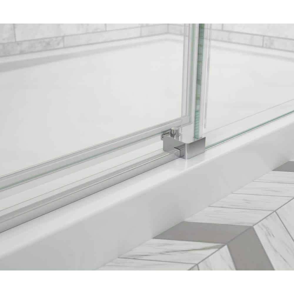 MAAX Odyssey SC 48 in. x 32 in. x 78 in. 8mm Sliding Shower Door for Corner Installation with Clear glass in Chrome