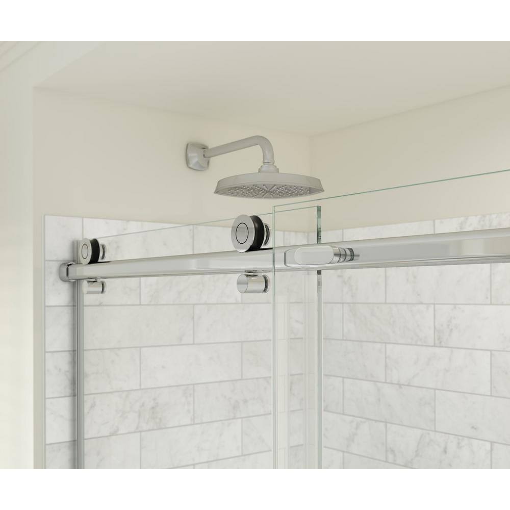 MAAX Odyssey SC 60 in. x 32 in. x 78 in. 8mm Sliding Shower Door for Corner Installation with Clear glass in Chrome