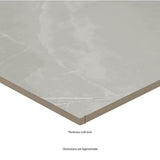 Madison Celeste 24 in. x 24 in. Polished Porcelain Stone Look Floor and Wall Tile (16 sq. ft./Case)