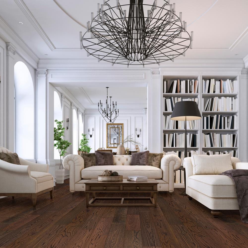 MSI Madison Pointe White Oak XL 1/2 in. T x 7.48 in. W Tongue and Groove Engineered Hardwood Flooring (34.97 sq. ft./case)