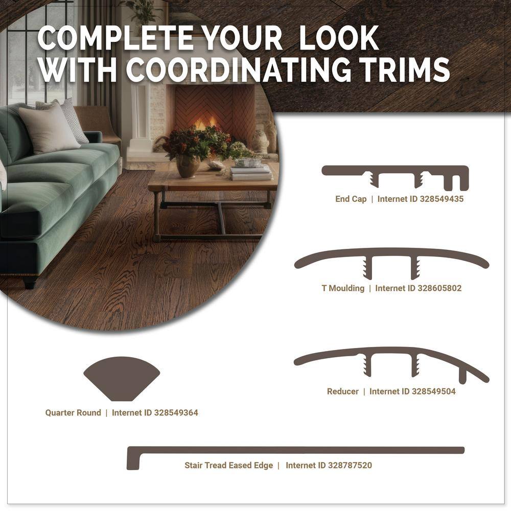 MSI Madison Pointe White Oak XL 1/2 in. T x 7.48 in.W Tongue and Groove Engineered Hardwood Flooring(1398.96 sq. ft./pallet)