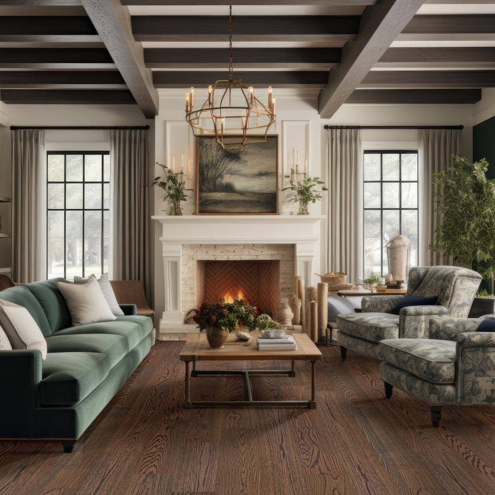 MSI Madison Pointe White Oak XL 1/2 in. T x 7.48 in.W Tongue and Groove Engineered Hardwood Flooring(1398.96 sq. ft./pallet)
