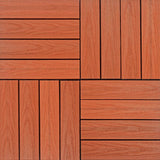 NewTechWood UltraShield Naturale 1 ft. x 1 ft. Quick Deck Outdoor Composite Deck Tile Sample in Madrid Red