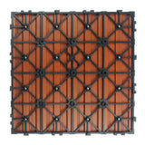 NewTechWood UltraShield Naturale 1 ft. x 1 ft. Quick Deck Outdoor Composite Deck Tile Sample in Madrid Red