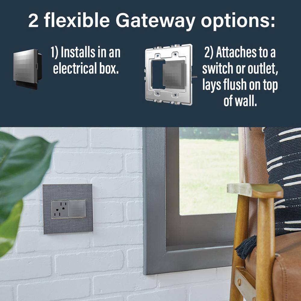 Legrand adorne with Netatmo Surface Mount Smart Gateway Hub, Magnesium
