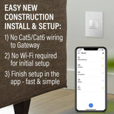 Legrand adorne with Netatmo Surface Mount Smart Gateway Hub, Magnesium