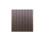 Frame It All Flat-Top Shadowbox 6 ft. x 6 ft. Mahogany Composite Fence Panel (10-Pack)