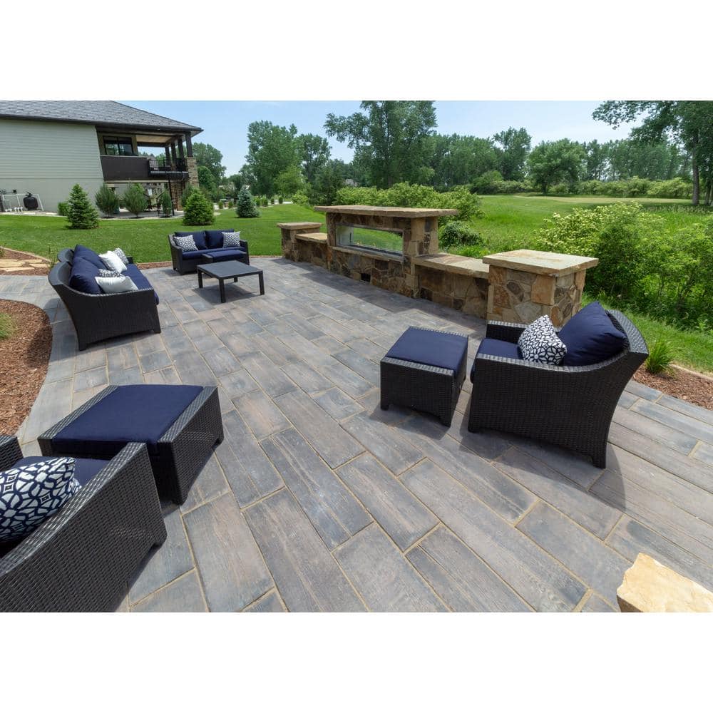 Silver Creek Stoneworks Barn Plank 35 in. x 9.75 in. x 2 in. Mahogany Concrete Paver (20-Piece/47.40 sq. ft./Pallet)
