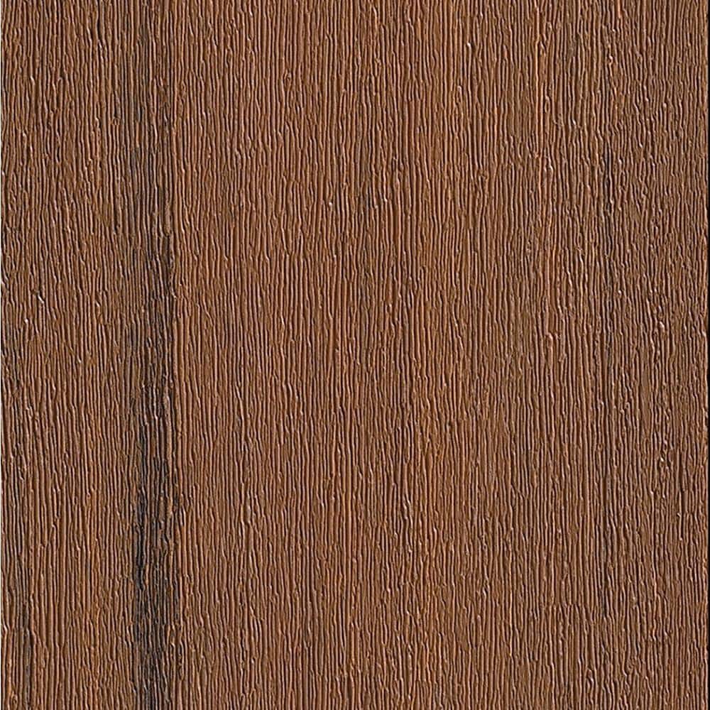 TimberTech Advanced PVC Vintage 1 in. x 6 in. x 1 ft. Square Mahogany PVC Sample (Actual: 1 in. x 5 1/2 in. x 1 ft)