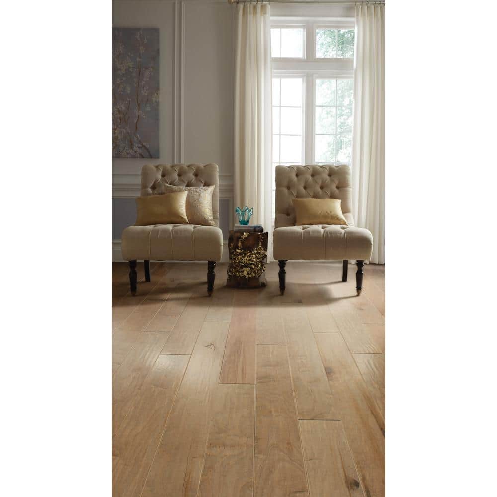 Shaw Canaveral Maize Maple 3/8 In. T X 6.3 in. W Tongue and Groove Scraped Engineered Hardwood Flooring (30.48 sq.ft./case)