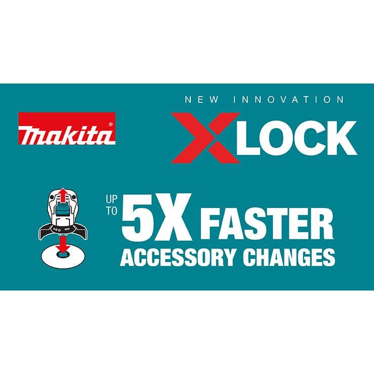 Makita 7.5 Amp Corded 4-1/2 in. X-LOCK Angle Grinder with AC/DC Switch