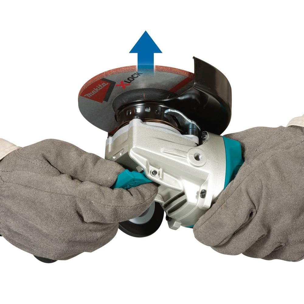 Makita 18V LXT Lithium-Ion Brushless Cordless 4-1/ 2 in. /5 in. X-LOCK Angle Grinder with AFT, Tool Only