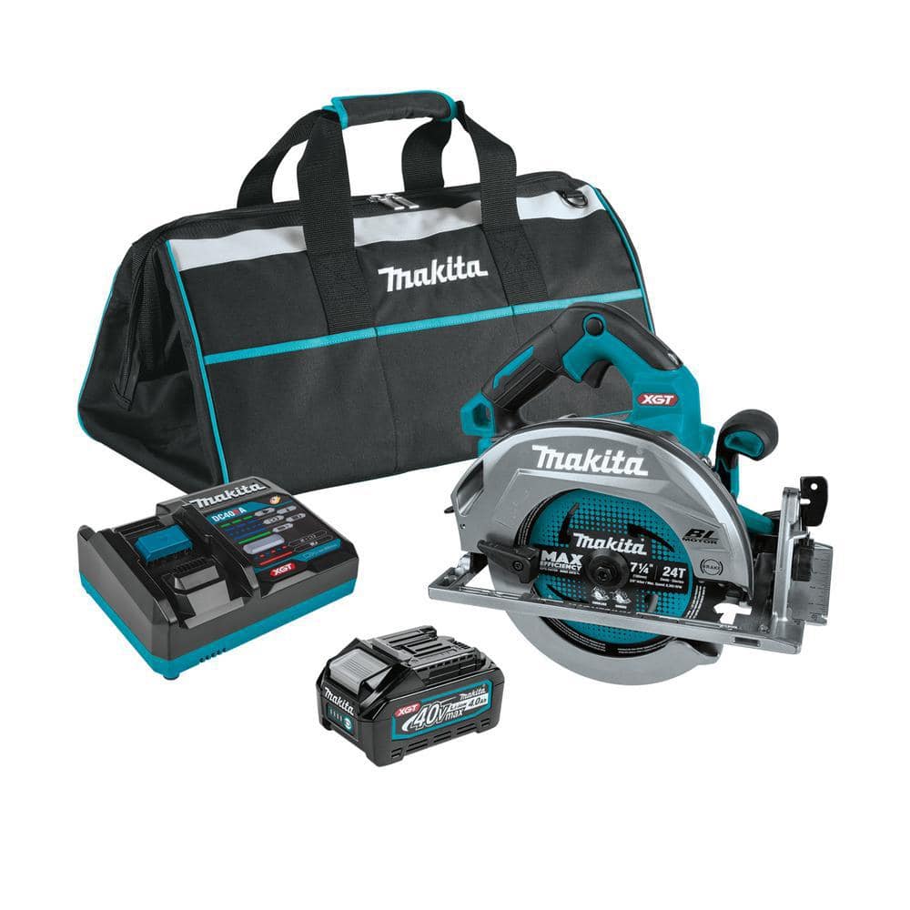 Makita 40V Max XGT Brushless Cordless 7-1/4 in. Circular Saw Kit, AWS Capable (4.0Ah)