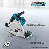 Makita 18V X2 LXT Lithium-Ion (36V) Brushless Cordless 6-1/2 in. Plunge Circular Saw (Tool Only) with 55T Carbide Blade