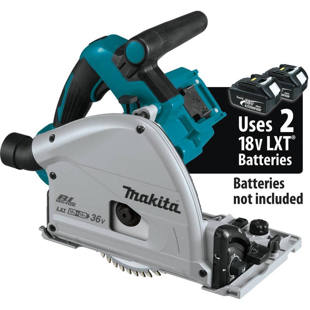 Makita 18V X2 LXT Lithium-Ion (36V) Brushless Cordless 6-1/2 in. Plunge Circular Saw (Tool Only) with 55T Carbide Blade