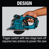 Makita 18V LXT Lithium‑Ion Cordless 5-3/8 in. Metal Cutting Saw with Electric Brake & Chip Collector (Tool‑Only)