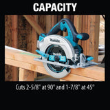 Makita 18V X2 LXT Lithium‑Ion (36V) Cordless 7‑1/4 in. Circular Saw, Tool Only, XSH01Z