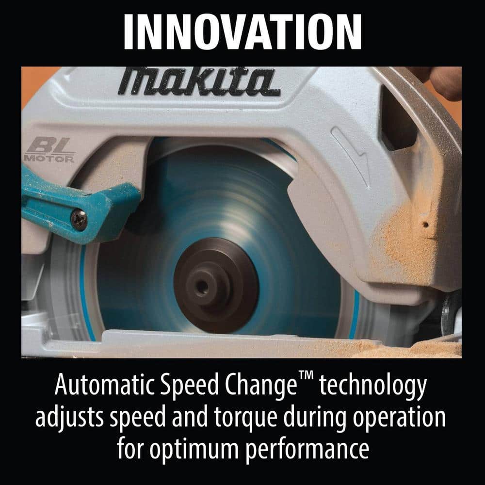 Makita 18V LXT Lithium-Ion Brushless Cordless 6-1/2 in. Circular Saw with Electric Brake and 24T Carbide Blade (Tool-Only)