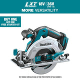Makita 18V LXT Lithium-Ion Brushless Cordless 6-1/2 in. Circular Saw with Electric Brake and 24T Carbide Blade (Tool-Only)