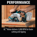Makita 18V LXT Lithium-Ion Brushless Cordless 6-1/2 in. Circular Saw with Electric Brake and 24T Carbide Blade (Tool-Only)