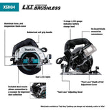 Makita 18V 6-1/2 in. LXT Sub-Compact Lithium-Ion Brushless Cordless Circular Saw (Tool Only)