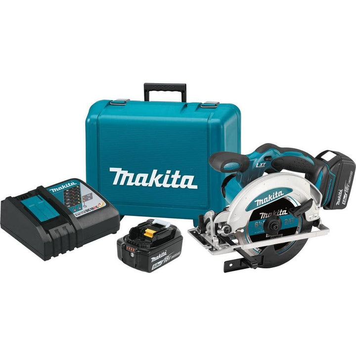 Makita 18-Volt 5.0 Ah LXT Lithium-Ion Cordless 6-1/2 in. Circular Saw Kit (XSS01T)