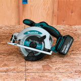 Makita 18-Volt 5.0 Ah LXT Lithium-Ion Cordless 6-1/2 in. Circular Saw Kit (XSS01T)