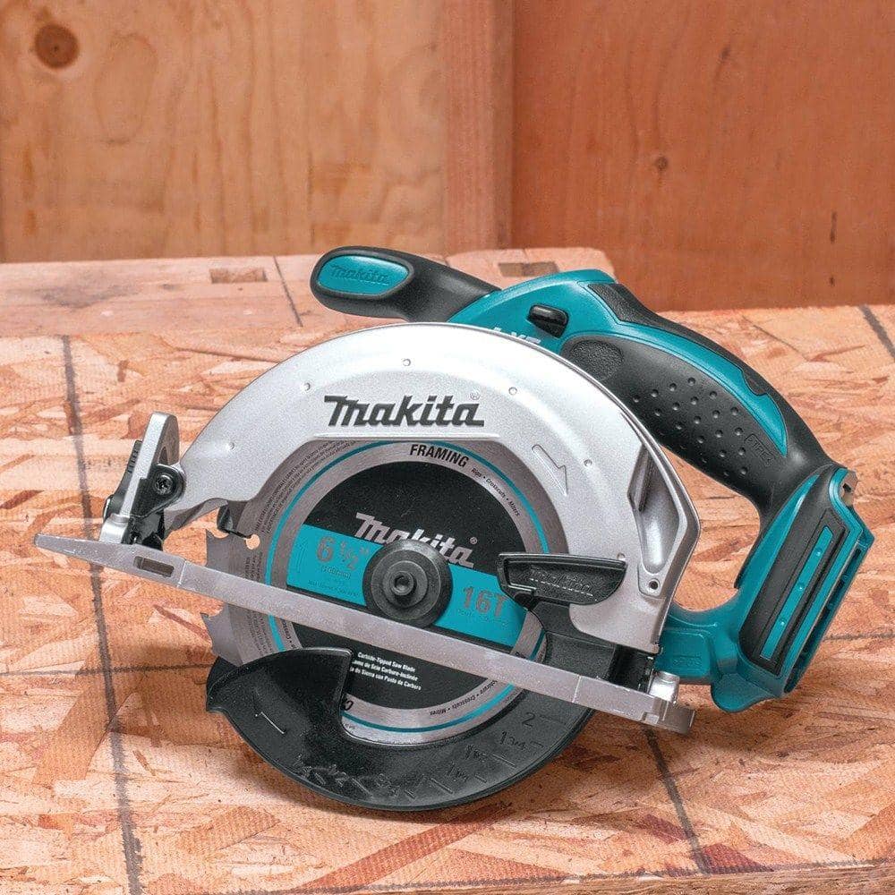 Makita 18V LXT Lithium-Ion Cordless 6-1/2 in. Lightweight Circular Saw and General Purpose Blade (Tool-Only)