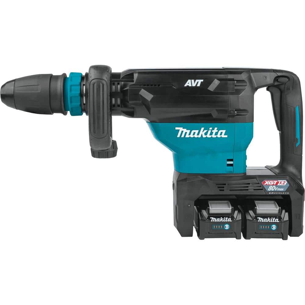 Makita 40V max X2 XGT 80V max Brushless Cordless 28 lb. AVT Demolition Hammer Kit, AWS 4.0Ah
