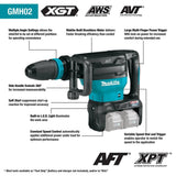 Makita 40V max X2 XGT 80V max Brushless Cordless 28 lb. AVT Demolition Hammer Kit, AWS 4.0Ah