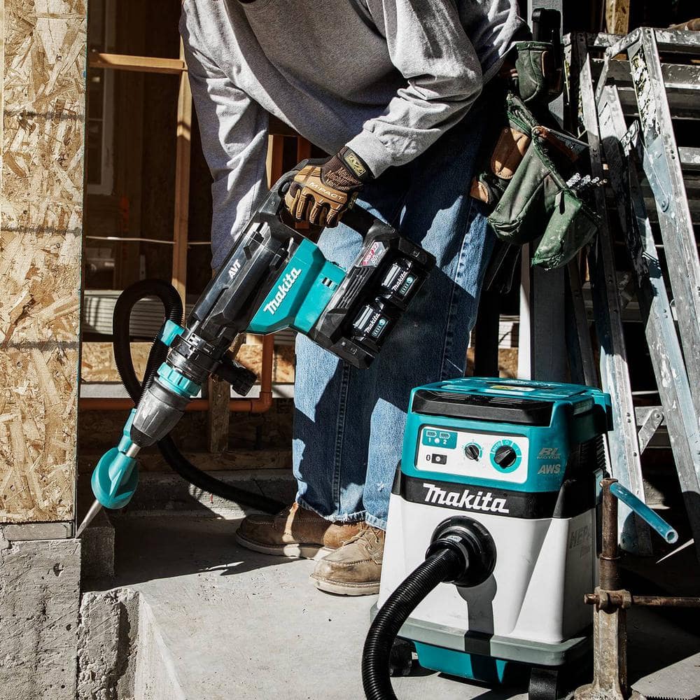 Makita 40V max X2 XGT 80V max Brushless Cordless 28 lb. AVT Demolition Hammer Kit, AWS 4.0Ah
