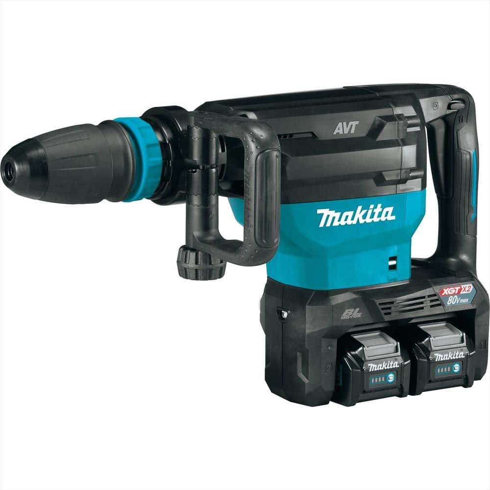 Makita 40V max X2 XGT 80V max Brushless Cordless 28 lb. AVT Demolition Hammer Kit, AWS 4.0Ah