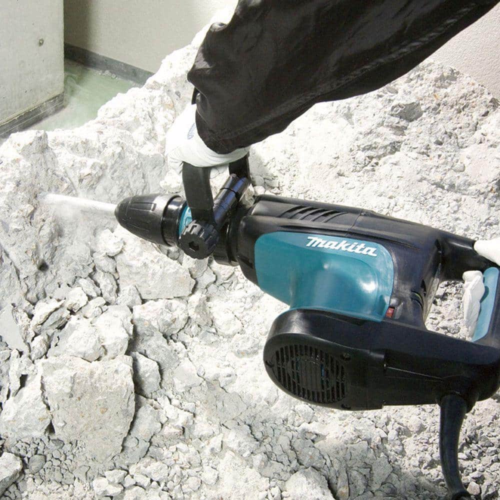 Makita 14 Amp SDS-MAX Corded Variable Speed 20 lb. Demolition Hammer w/ Soft Start, Side Handle, Bull Point and Hard Case