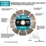Makita 4.5 in. Segmented Rim Diamond Blade for General Purpose (B-69593)