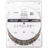 Makita 14 in. Segmented Rim Diamond Blade for General Purpose (3-Pack)